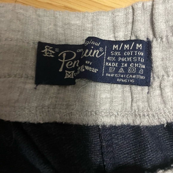 Navy Joggers with Gray Waistband - Picture 4 of 4